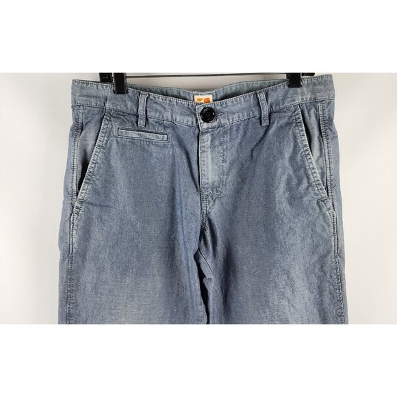 Hugo Boss Orange Jeans Mens 32R Blue Denim Straight Leg Slash Pockets - Picture 2 of 10